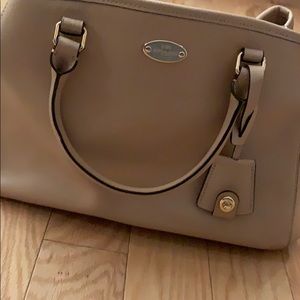 Beige Coach Handbag